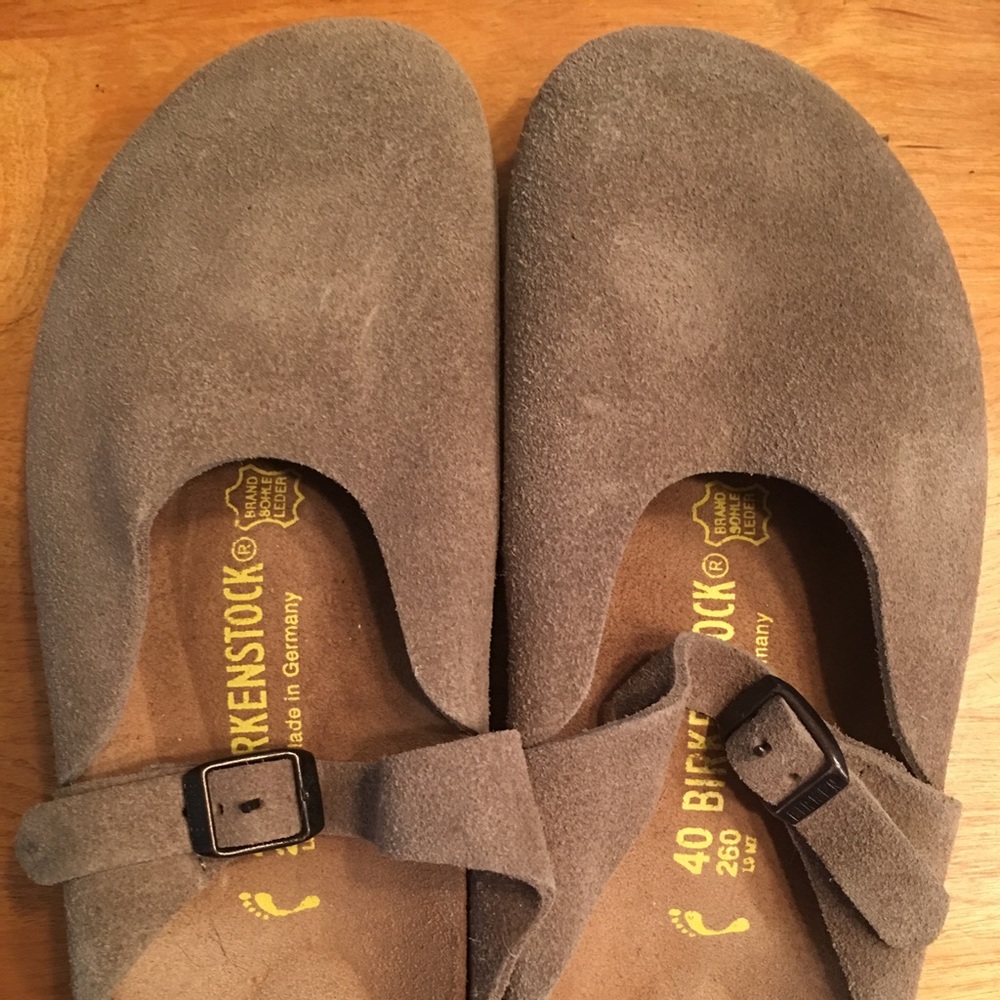 BNWB Birkenstock Rosemead 40 N Taupe Suede